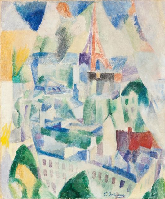 Robert Delaunay: Das Fenster zur Stadt, 1910-1914, Leihgabe des Landes Baden-Württemberg seit 1966